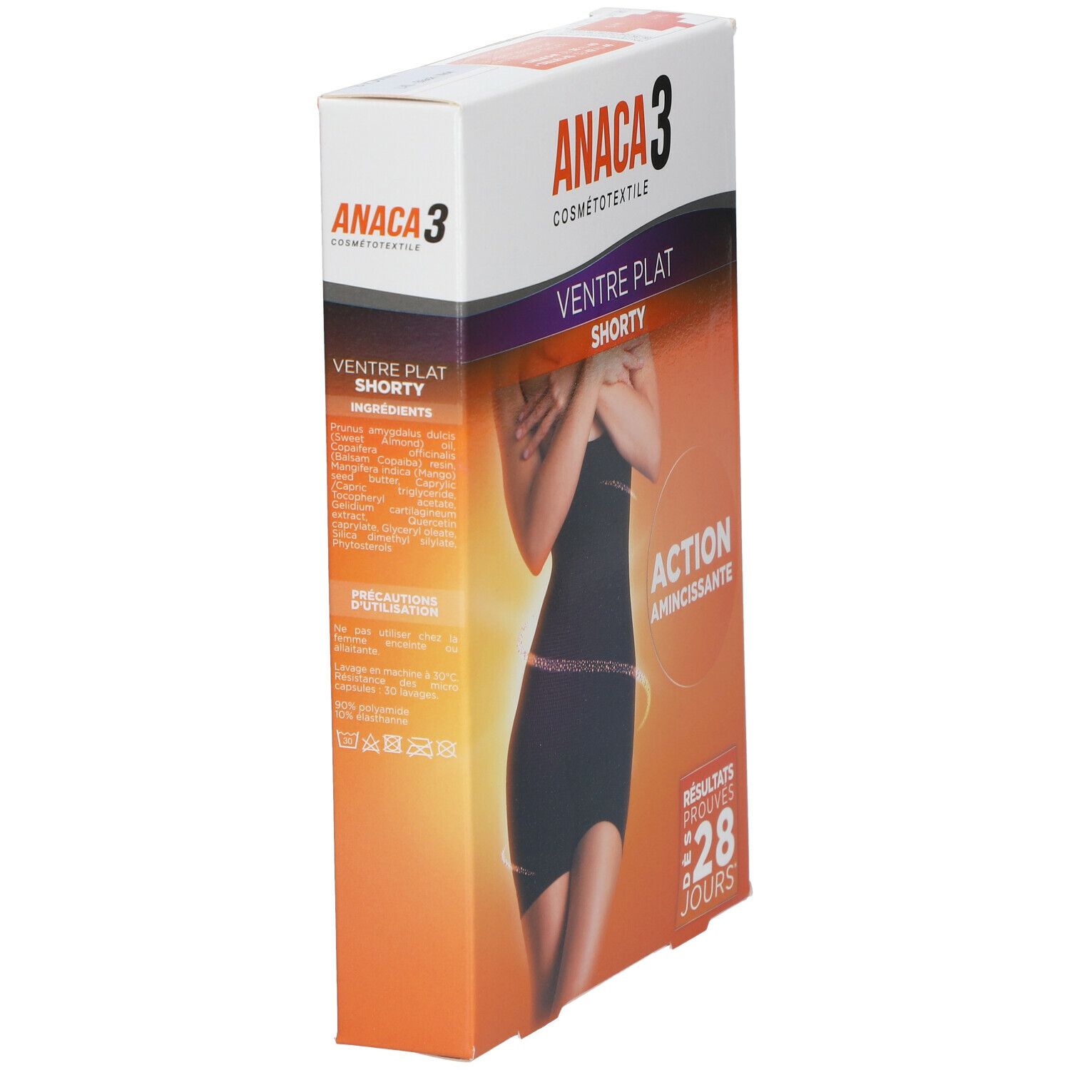 ANACA3 Ventre Plat Shorty Taille haute L/XL