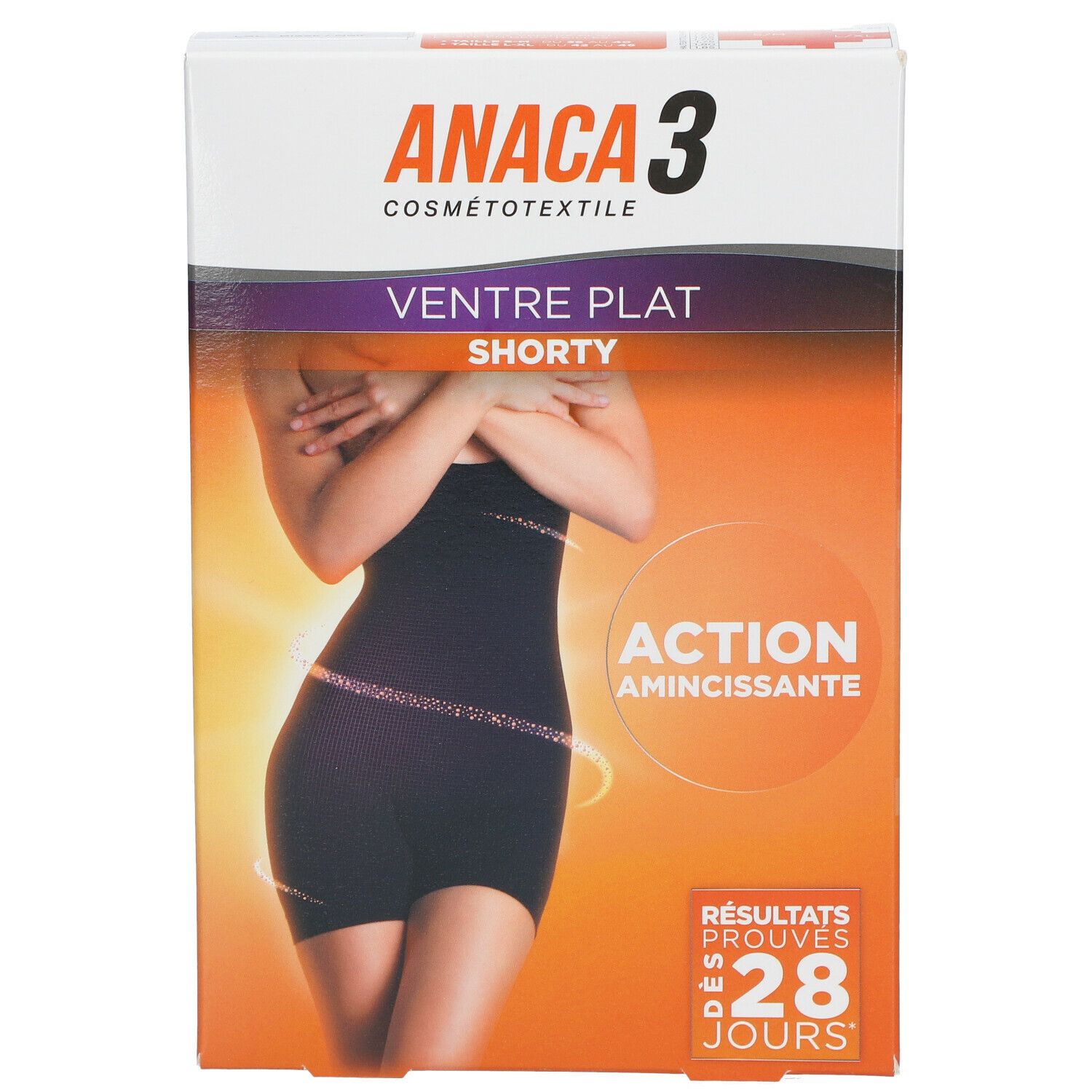 ANACA3 Ventre Plat Shorty Taille haute L/XL