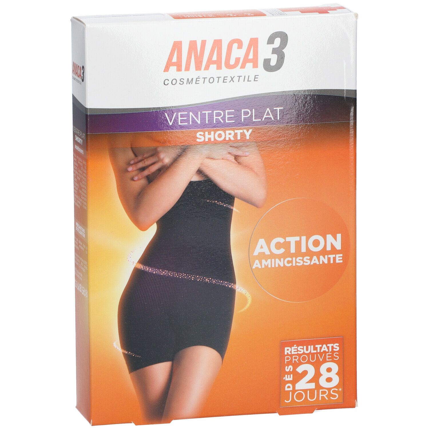 ANACA3 Ventre Plat Shorty Taille haute L/XL