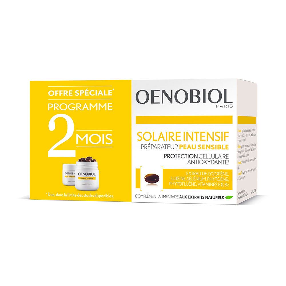 OENOBIOL DUO Solaire Intensif Préparateur Peau Sensible