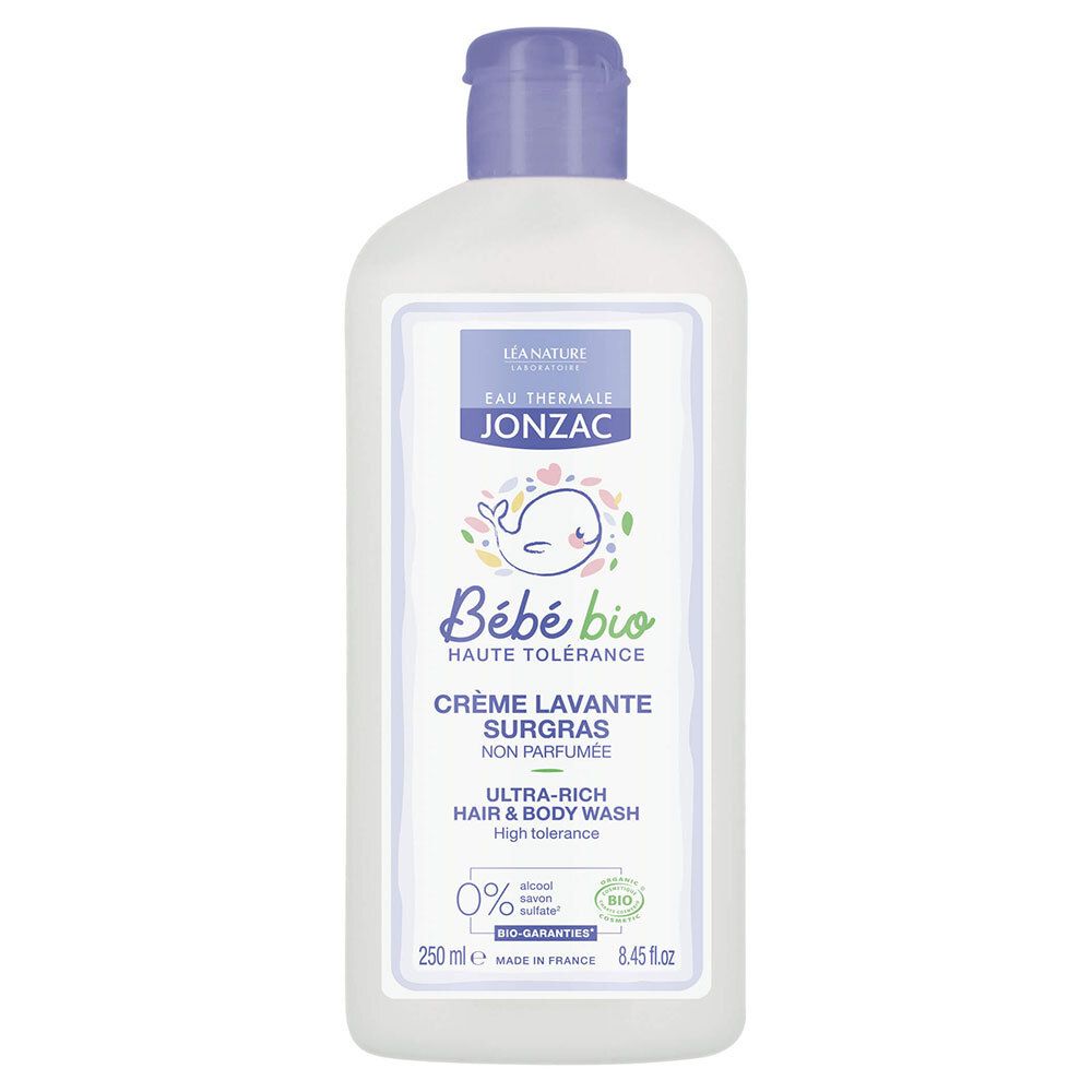 Jonzac Bébé Bio Gel Lavant Surgras Cheveux et Corps