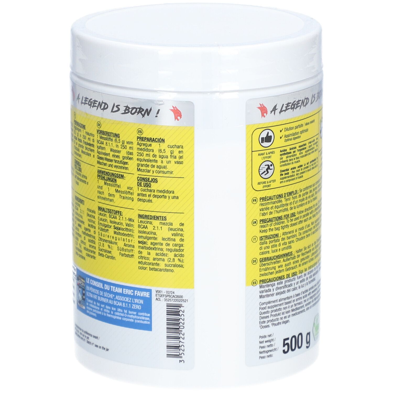 Eric Favre BCAA 811 VEG Citron