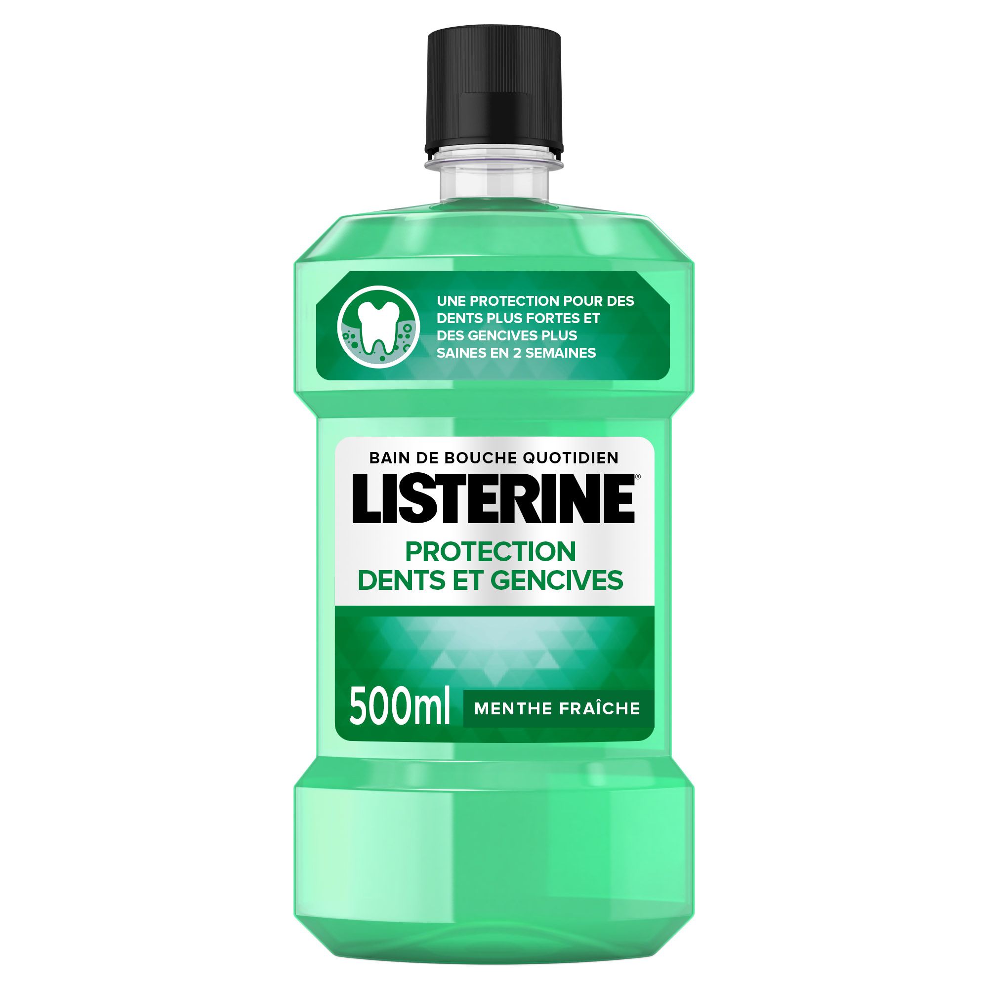 LISTERINE® Bain de Bouche Protection des Dents et des Gencives Menthe fraîche