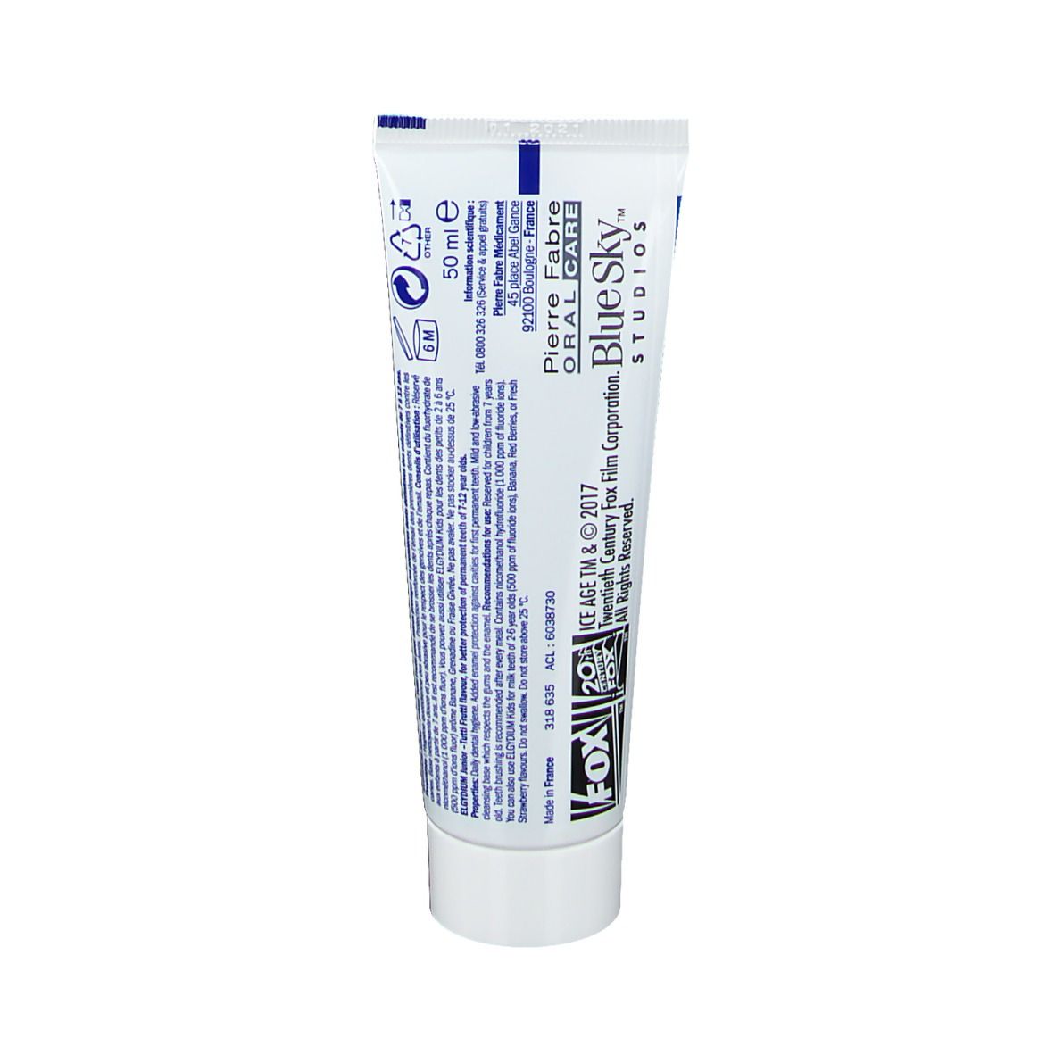 ELGYDIUM JUNIOR L'Âge de Glace Dentifrice Tutti Frutti