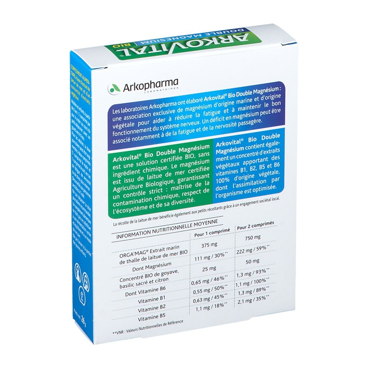 Arkopharma Arkovital® BIO Double Magnésium