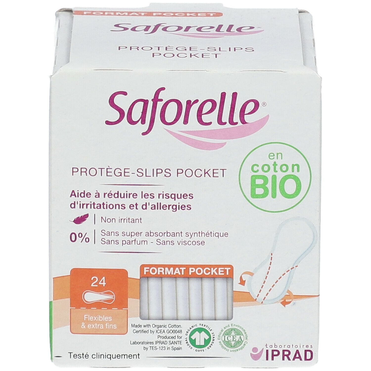 Saforelle® Serviette Hygiénique Coton BIO