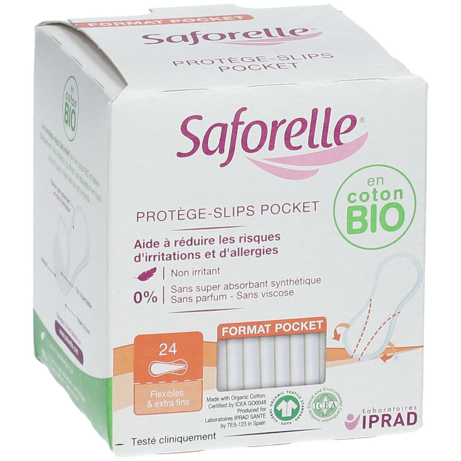 Saforelle® Serviette Hygiénique Coton BIO