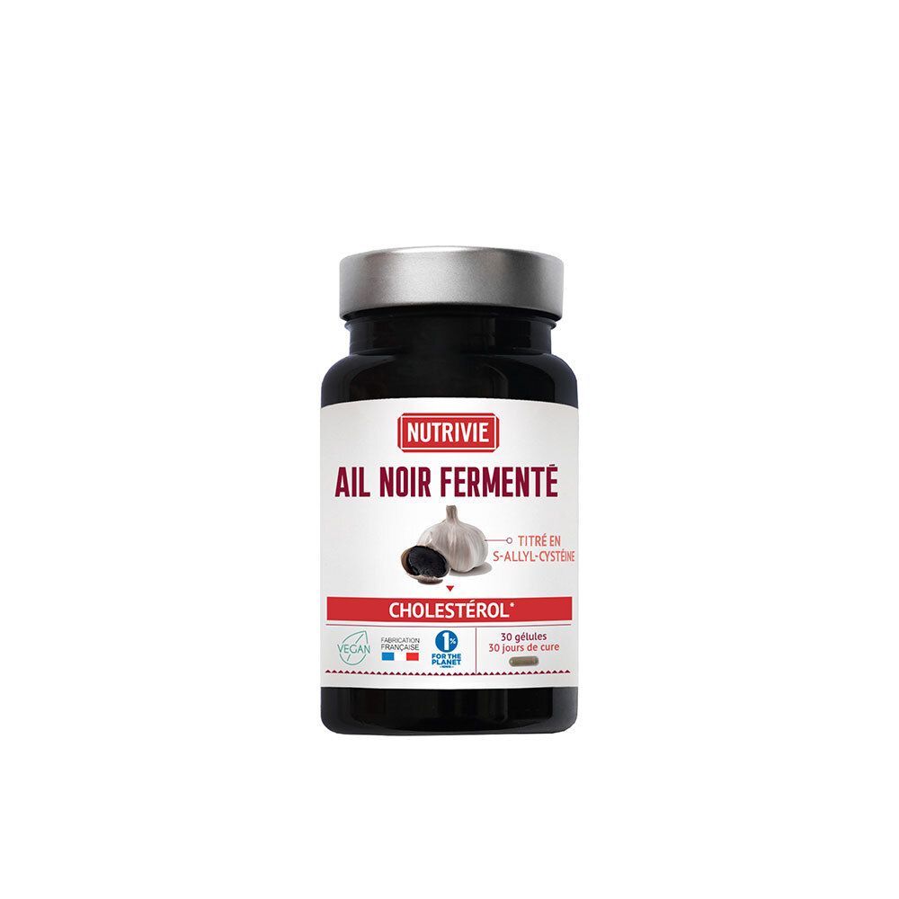 Gélules d'ail noir fermenté pour le cholestérol.