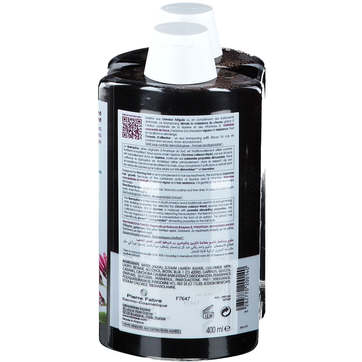 KLORANE Fortifiant & Stimulant Shampooing à la Quinine et aux Vitamine B