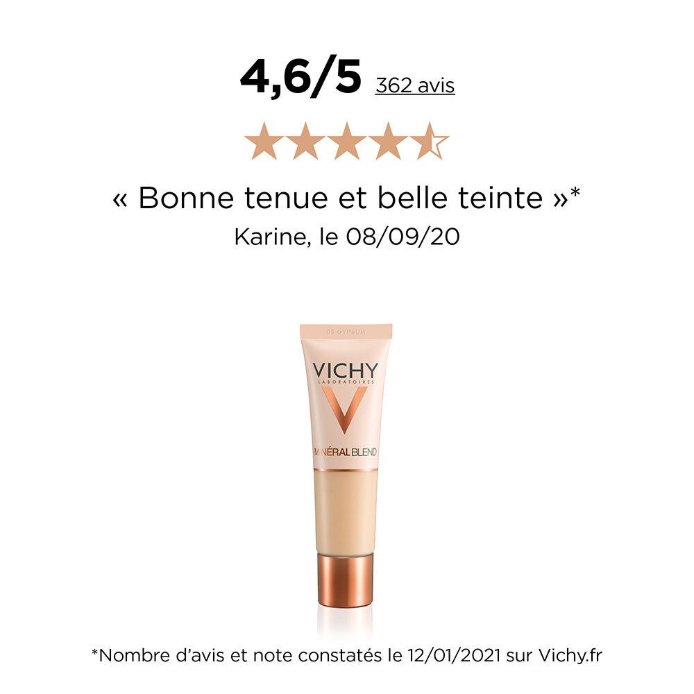 Minéralblend Fond de teint hydratant teint frais Tube 30ml - Teinte 06 OCHER