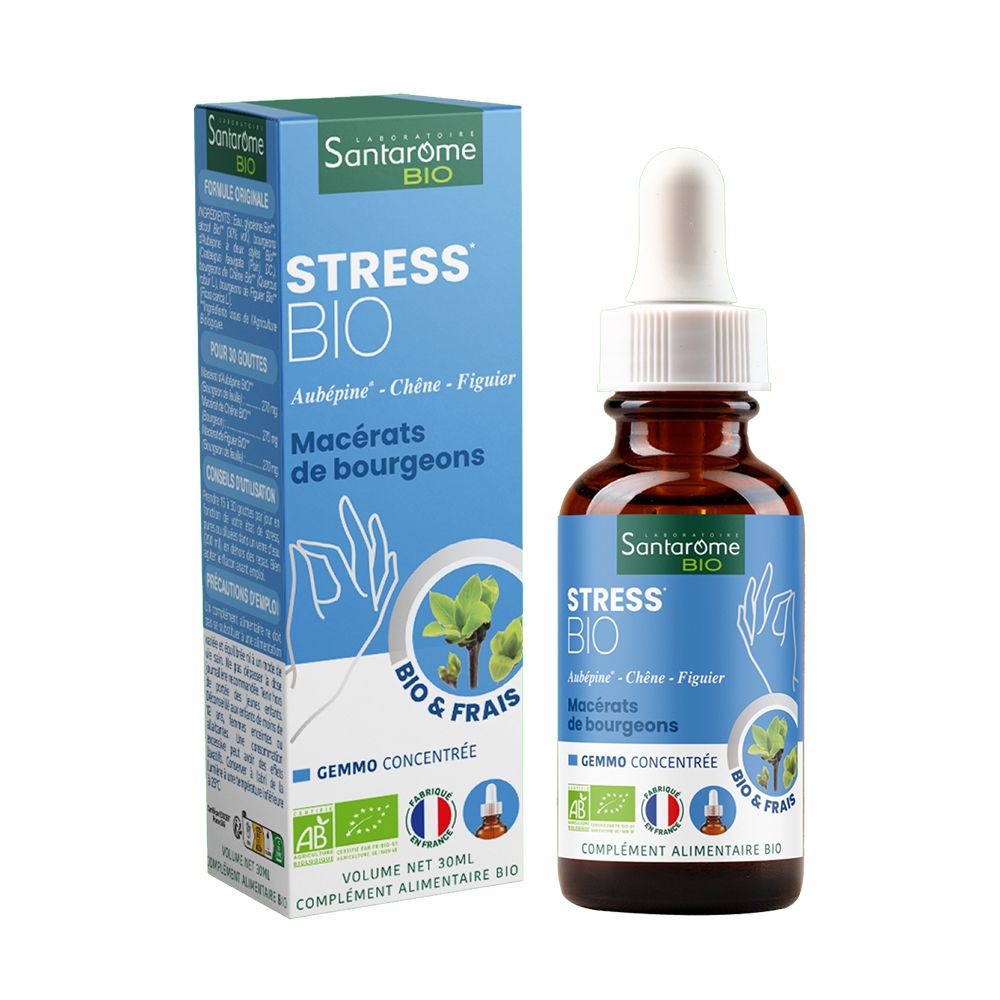 Santarome Bio Complexe Stress 3 Bourgeons Bio et Frais C12
