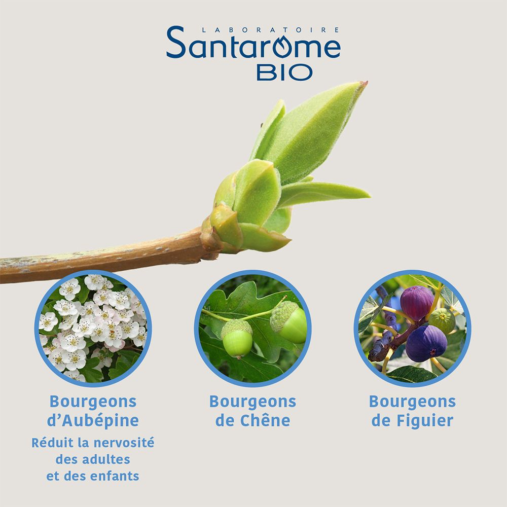 Santarome Bio Complexe Stress 3 Bourgeons Bio et Frais C12