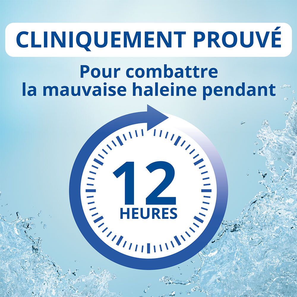 CB12 -White - Bain de bouche - Des dents plus blanches et 12 heures d’haleine fraîche - Sans alcool - Arôme léger de menthe poivrée - 250 ml