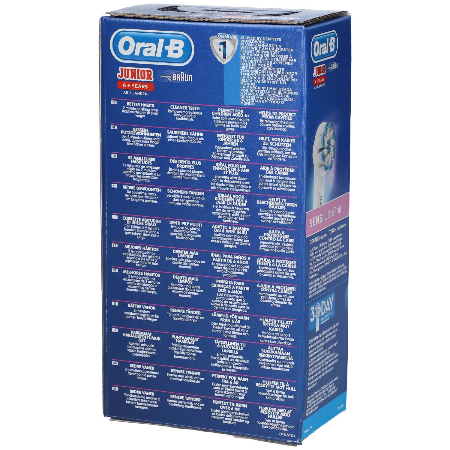 Oral-B Junior 6+ Brosse À Dents Électrique Rechargeable (Couleur non sélectionnable)