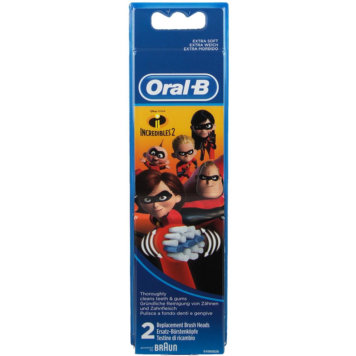 Oral-B Brossettes De Rechange Pour Brosse À Dents Électrique Incredibles 2
