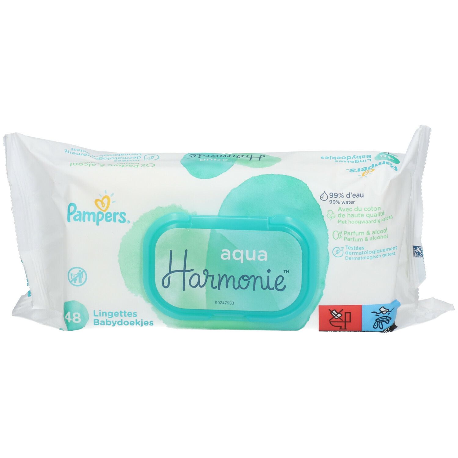 Pampers® Aqua Harmonie™ Lingettes 48 pc(s) - Redcare Pharmacie
