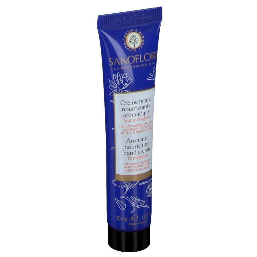 Sanoflore Crème mains aromatique Sarriette & Menthe Poivrée