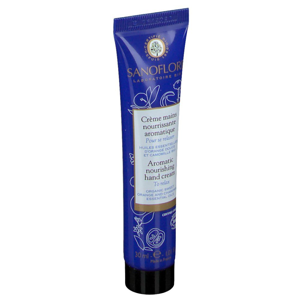 Sanoflore Crème mains nourrissante aromatique Orange douce & Camomille bio