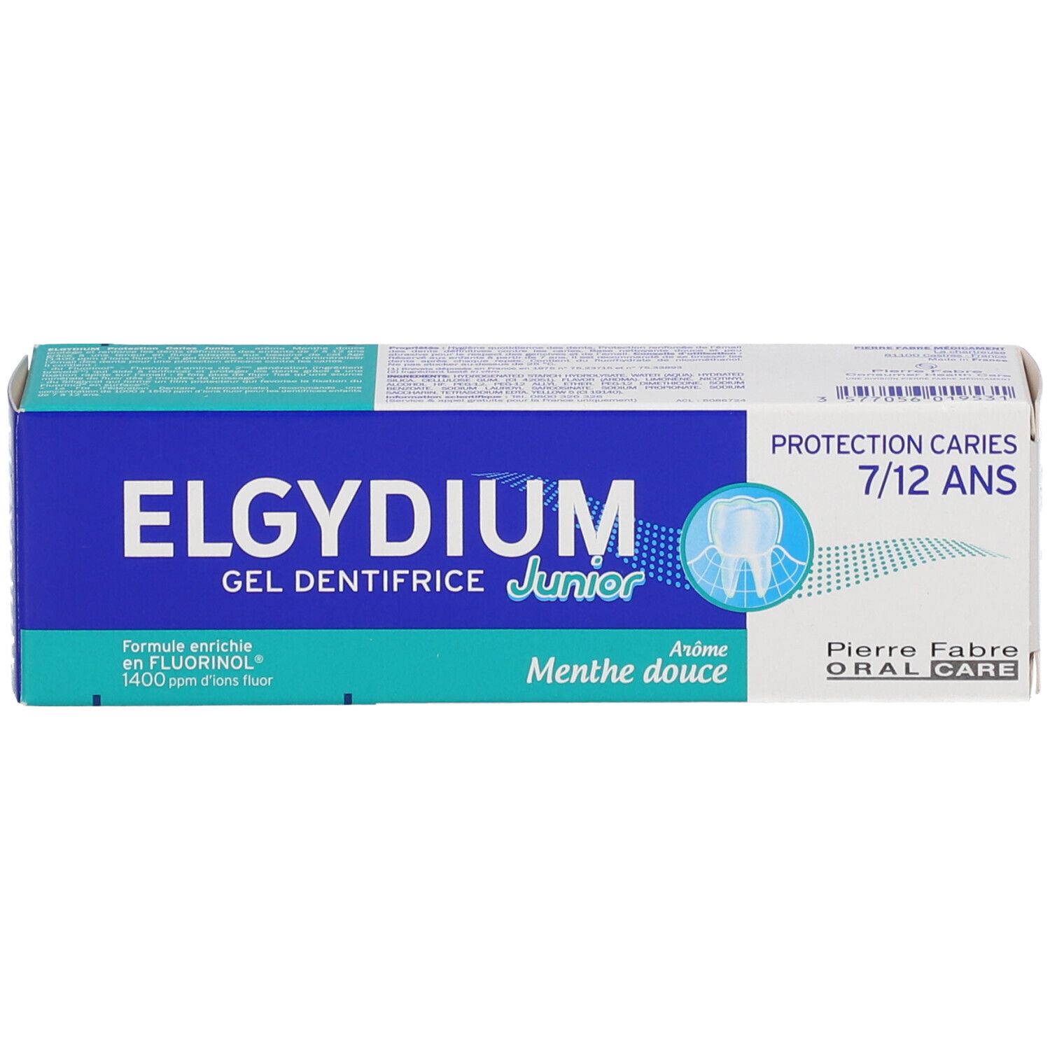 ELGYDIUM JUNIOR Dentifrice Menthe douce