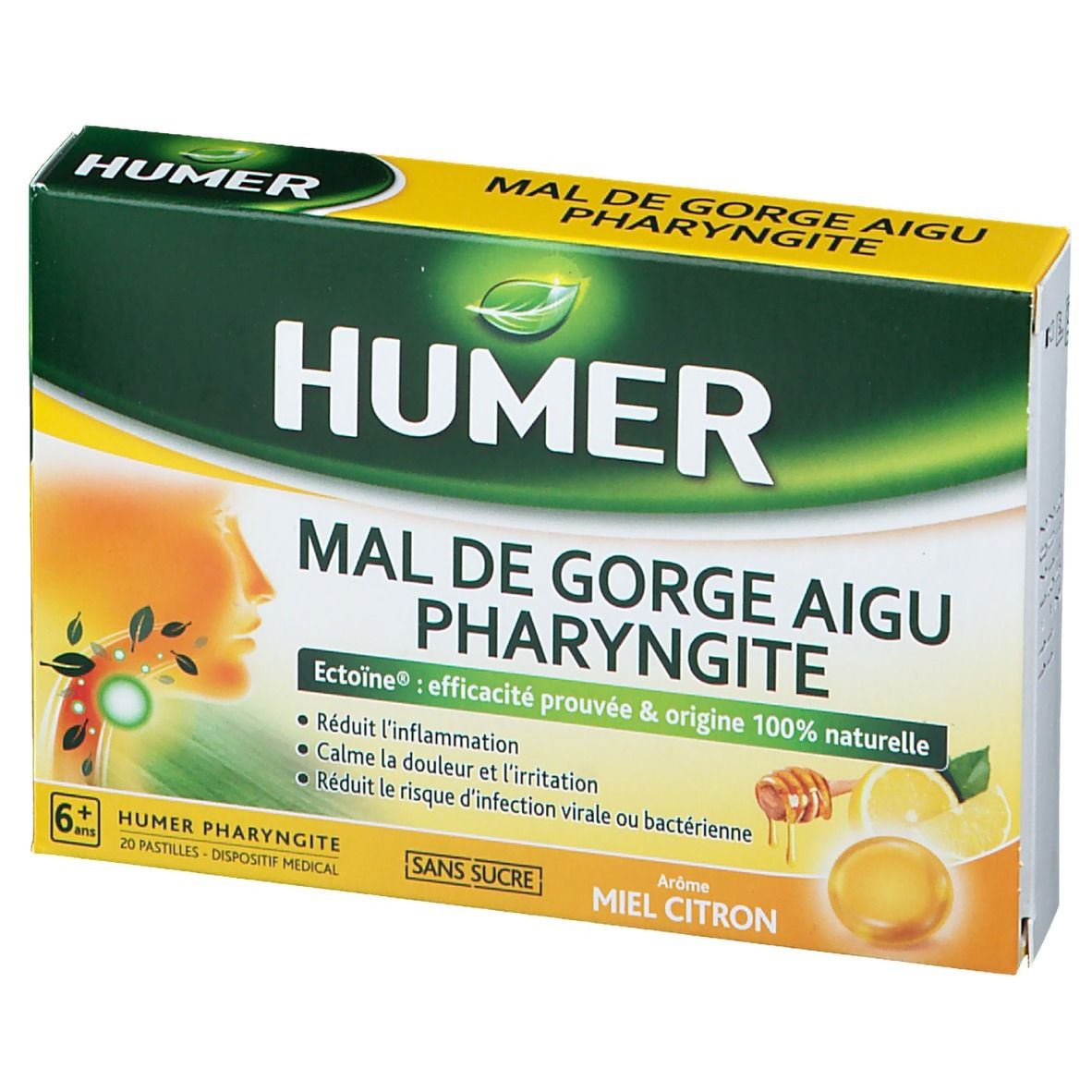 Humer Pharyngite Miel Citron
