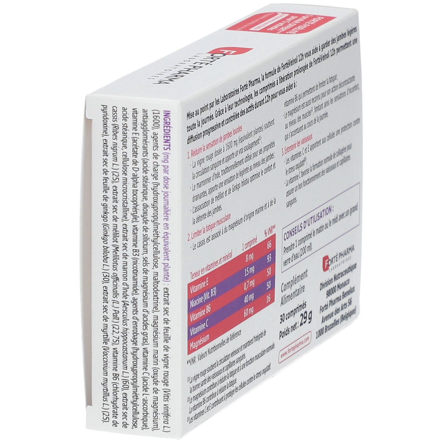 Forté Pharma FortéVeinol 12H