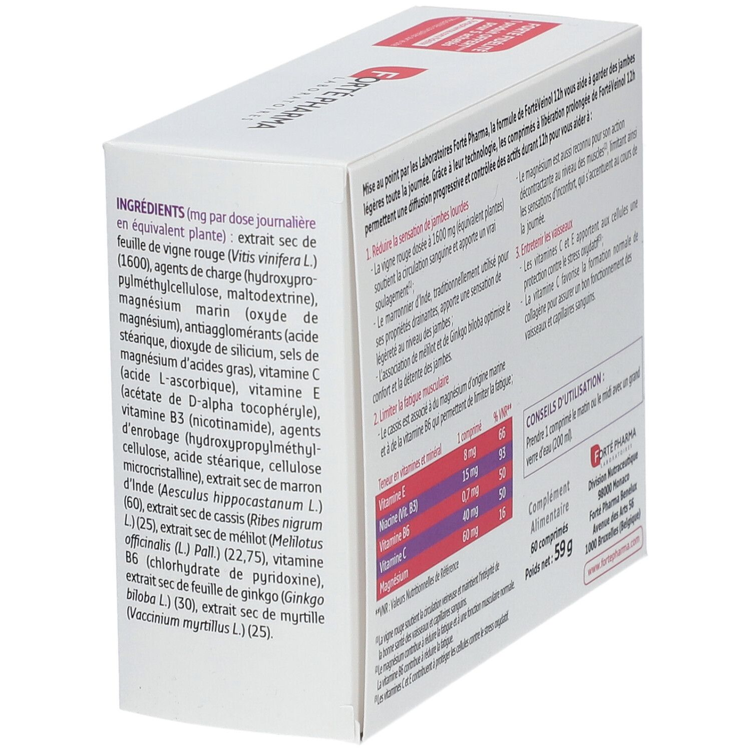 Forté Pharma FortéVeinol 12H