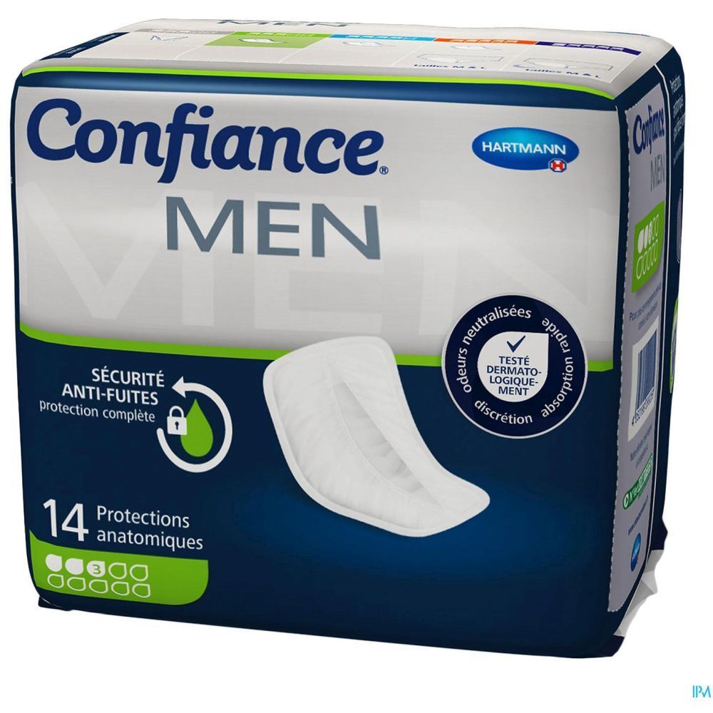 CONFIANCE MEN ABSORPTION 3 G - Protection absorbante spécifique homme  - sac 14