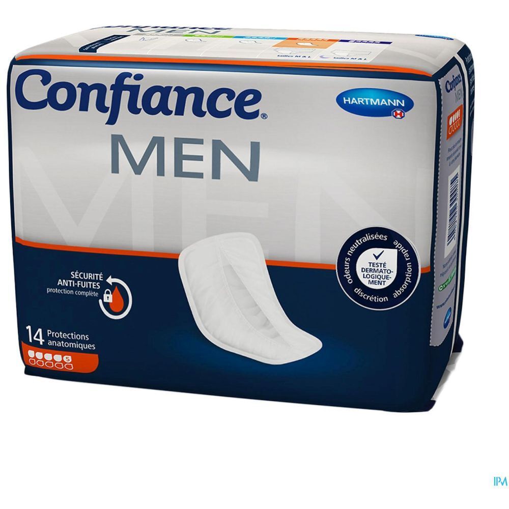 CONFIANCE MEN ABSORPTION 5 G PROTECTION - Protection absorbante spécifique homme  - sac 14