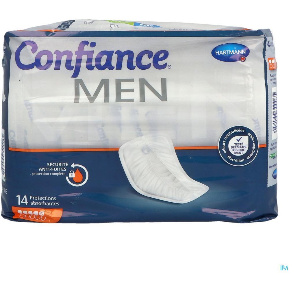 CONFIANCE MEN ABSORPTION 5 G PROTECTION - Protection absorbante spécifique homme  - sac 14