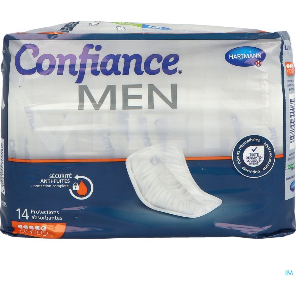 CONFIANCE MEN ABSORPTION 5 G PROTECTION - Protection absorbante spécifique homme  - sac 14