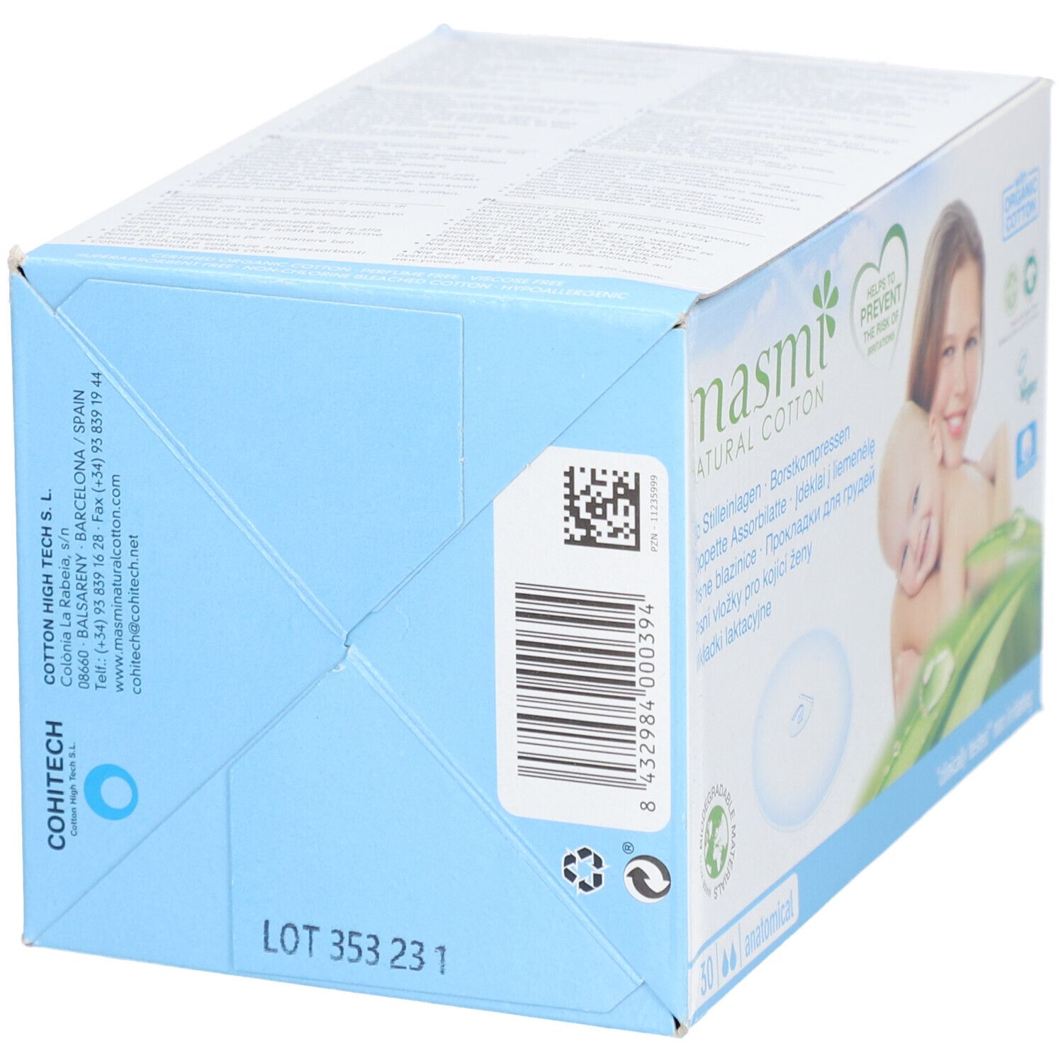 Masmi Coussinets d'Allaitement en Coton Bio