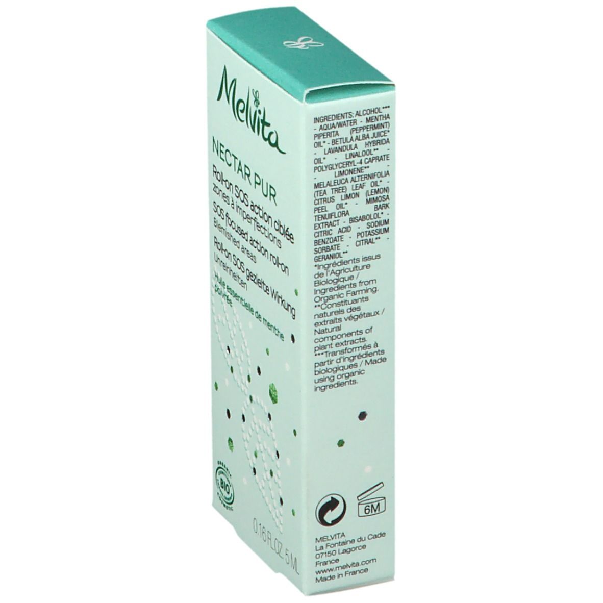Melvita NECTAR PUR Roll on SOS purifiant