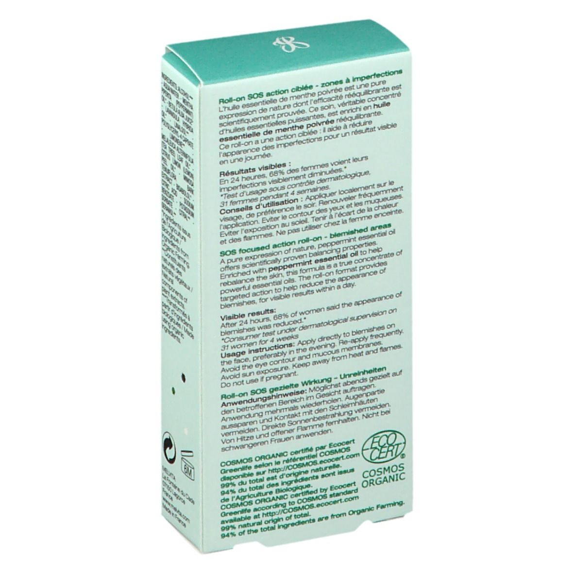 Melvita NECTAR PUR Roll on SOS purifiant