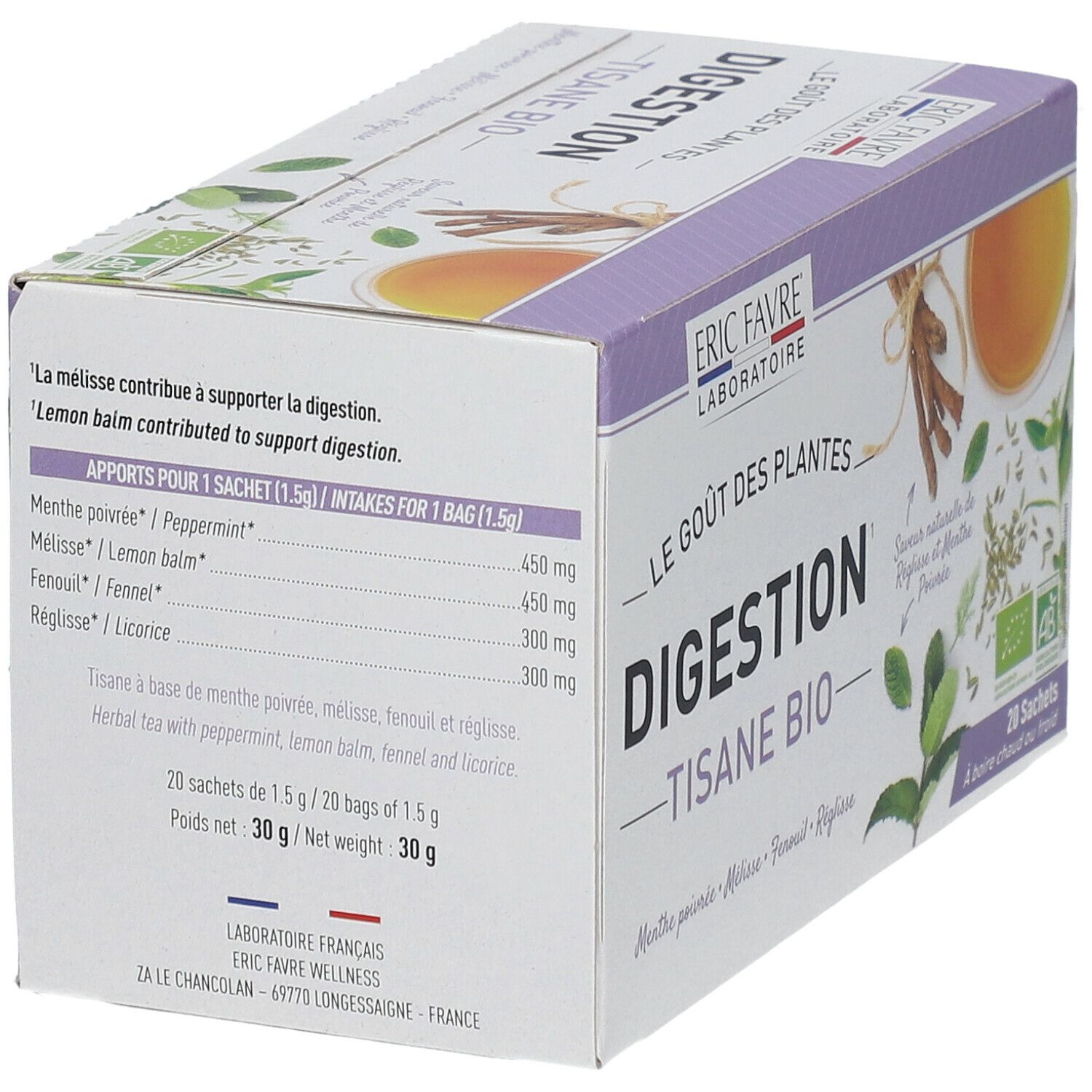 ERIC FAVRE® Tisane Bio Digestion