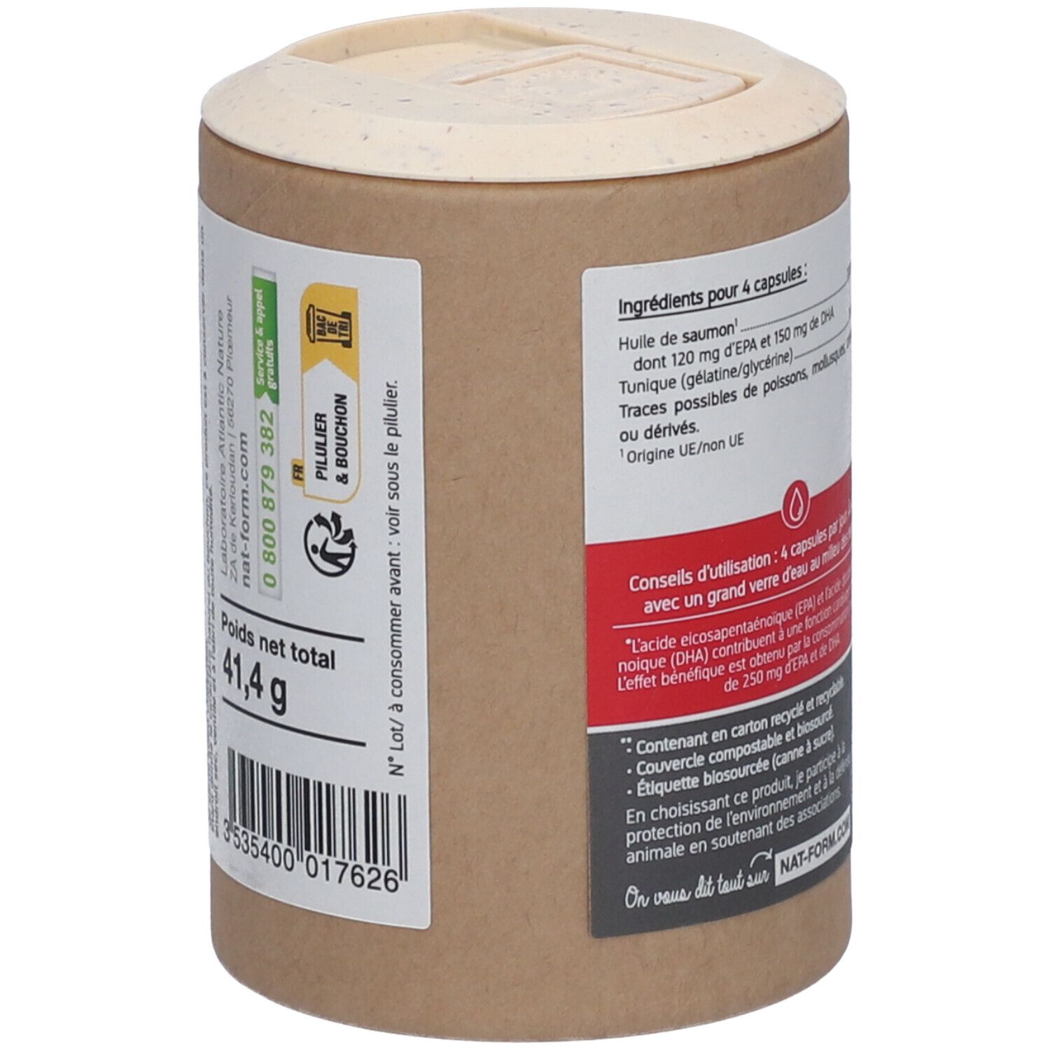 Nat&Form Huile de saumon en capsules