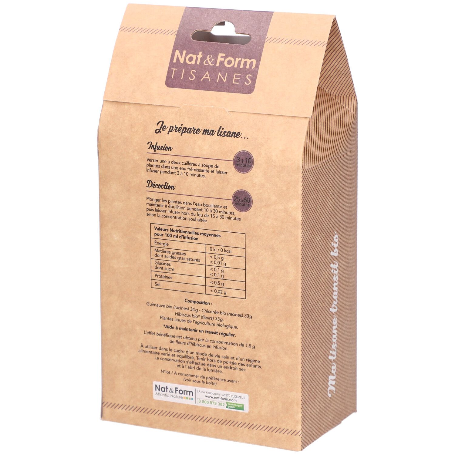 Nat&Form Tisane Transit bio