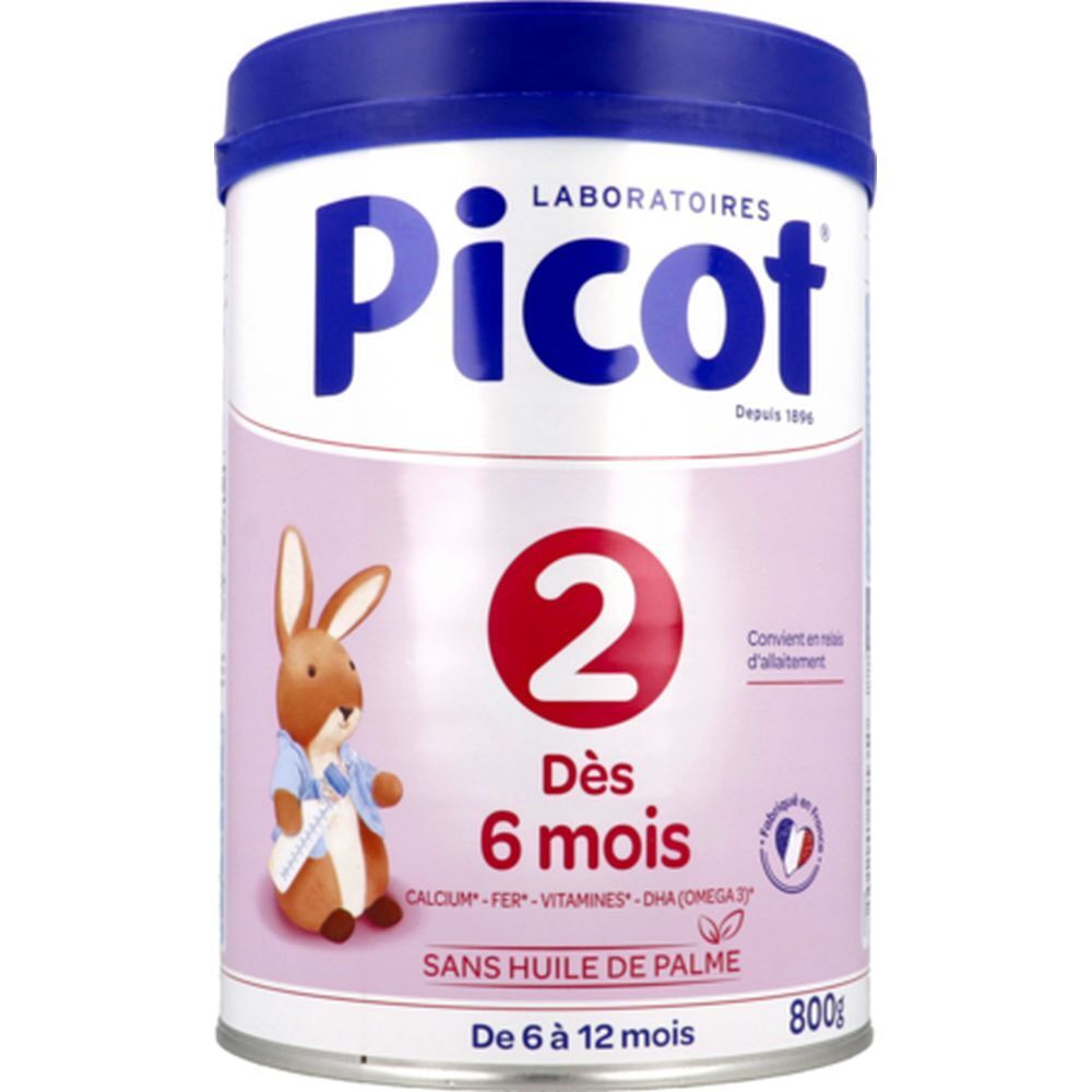 Picot 2, Lait de suite pour nourrisson 2ème âge, bt 800 g