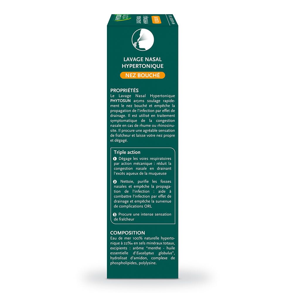 Phytosun Arôms Laval Nasal Hypertonique Nez Bouché 100ml