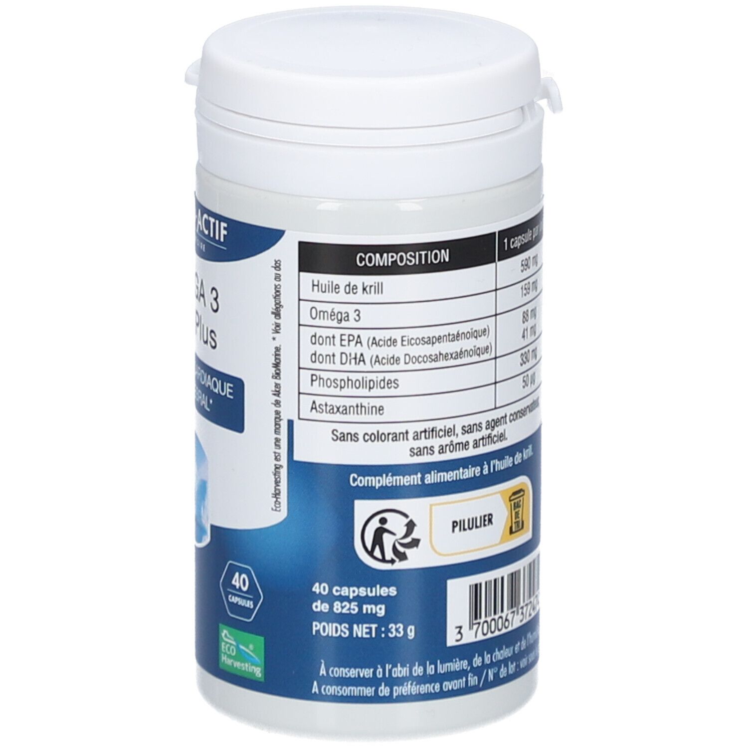 PHYTO-ACTIF Oméga 3 Krill Plus