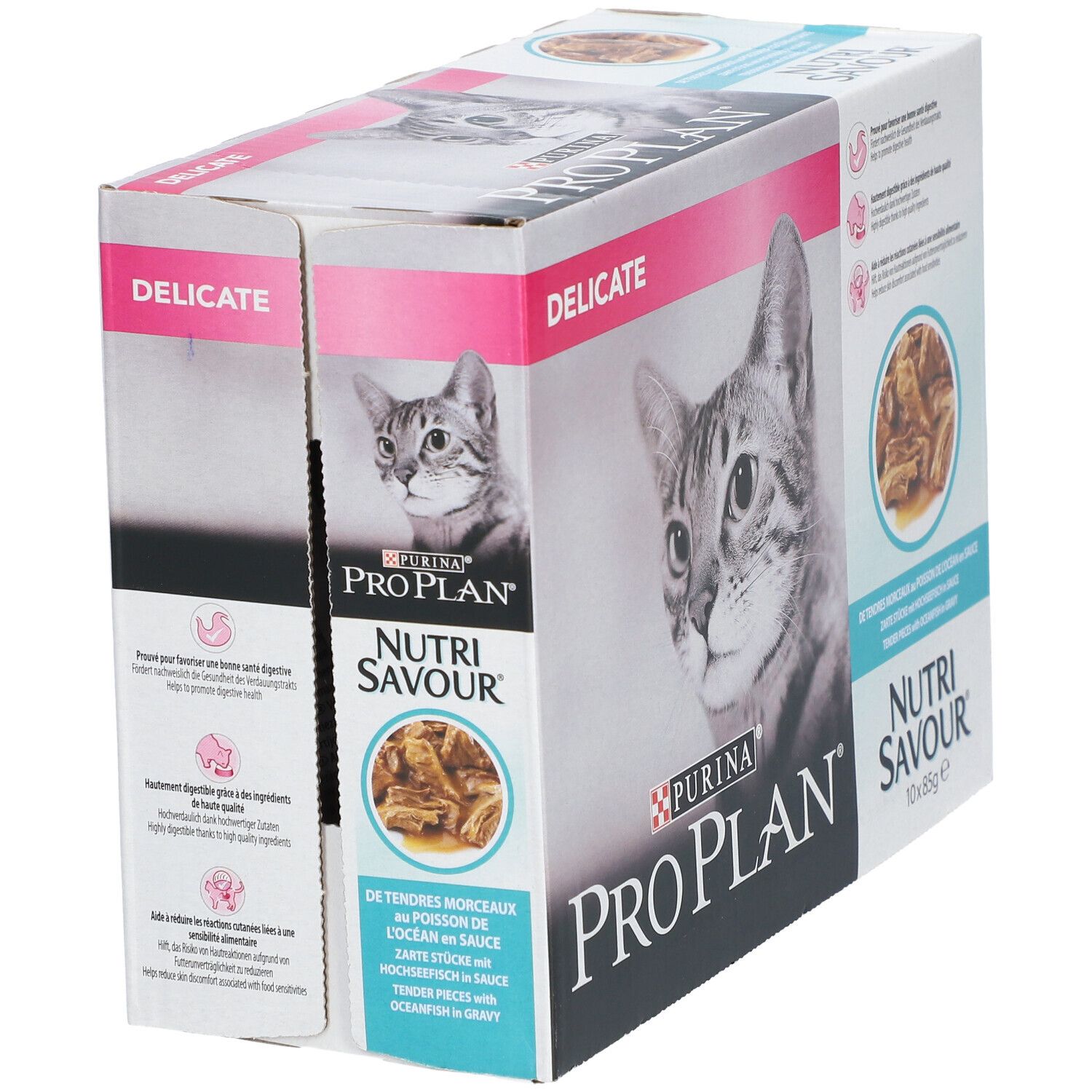 PURINA® PRO PLAN® Adult Delicate Digestion au Poisson de l'Océan en Sauce