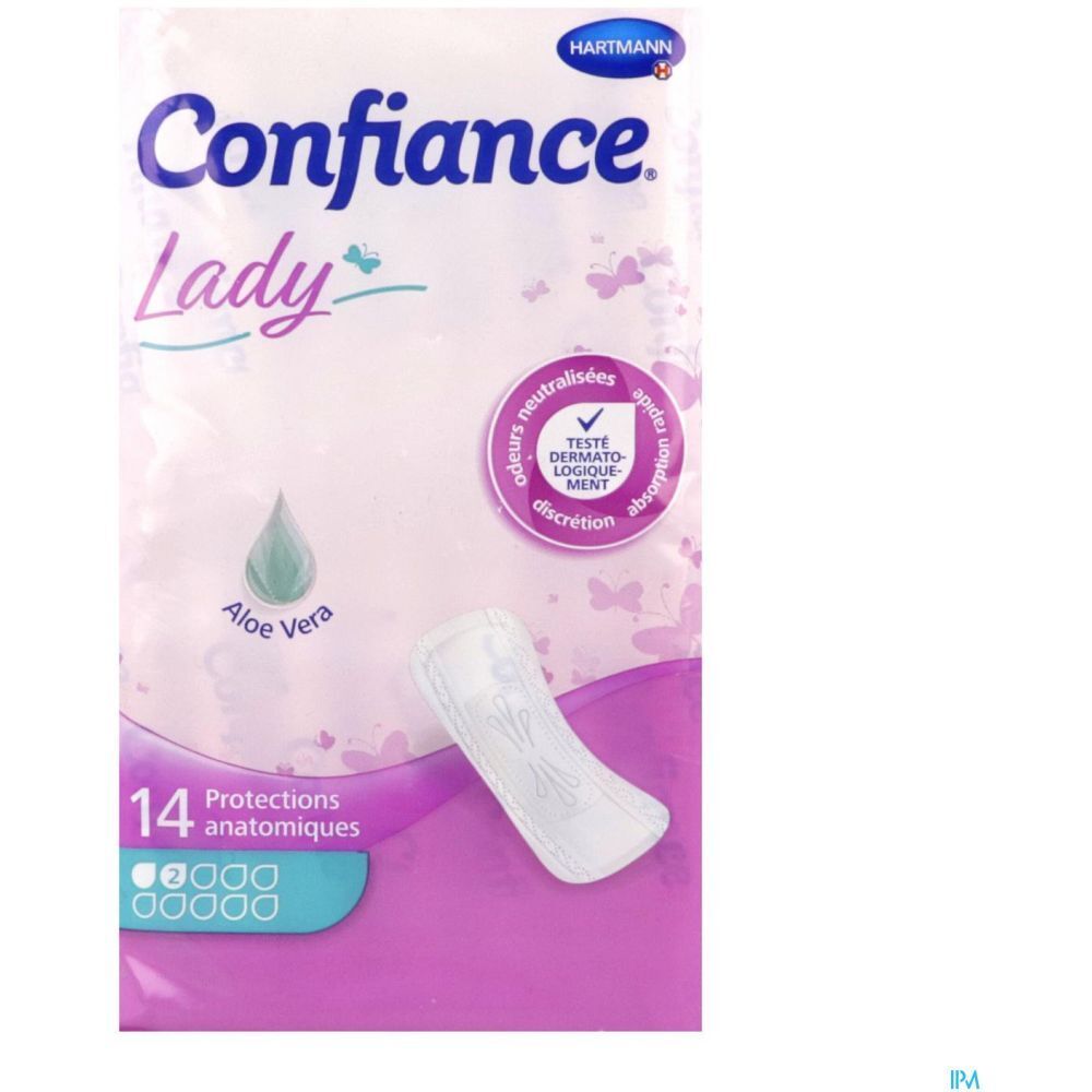 CONFIANCE LADY ABSORPTION 2 G - Protection anatomique hypoallergénique pour incontinence u