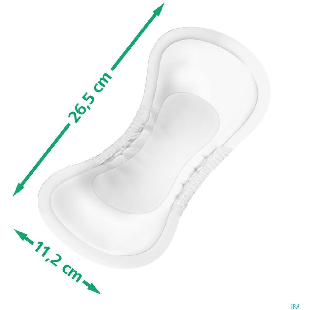Protection anatomique blanche. Dimensions : 26,5 x 11,2 cm.