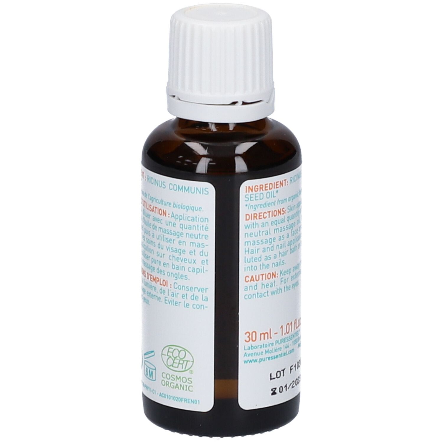 Puressentiel Huile Végétale BIO Ricin