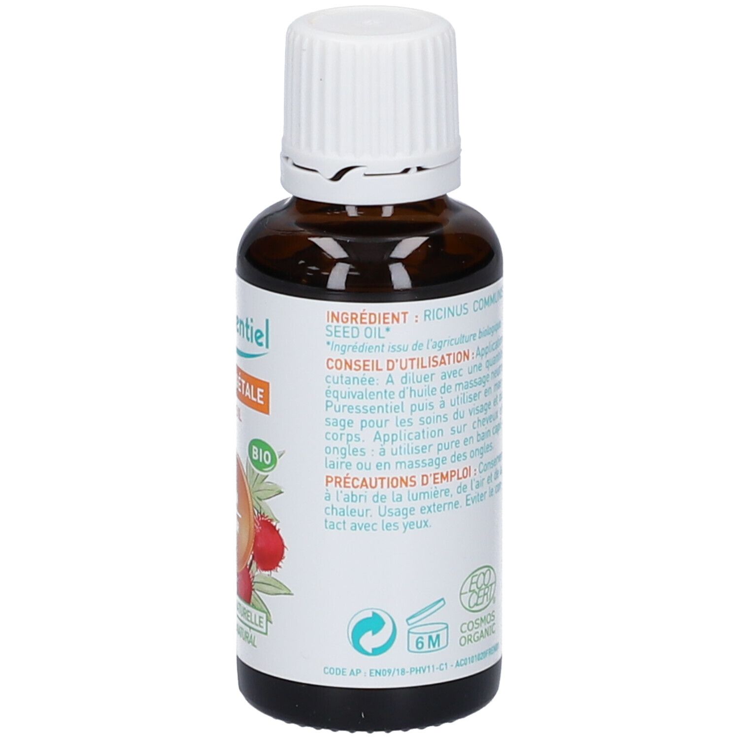 Puressentiel Huile Végétale BIO Ricin