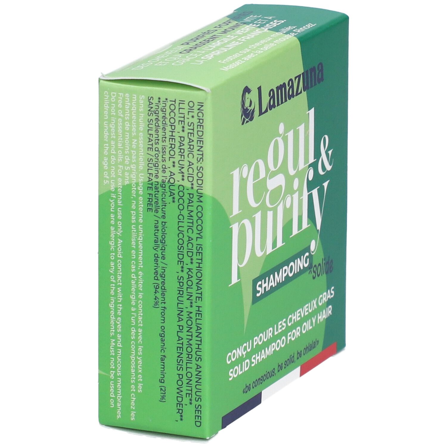 LAMAZUNA Regul & Purify Shampoing Solide
