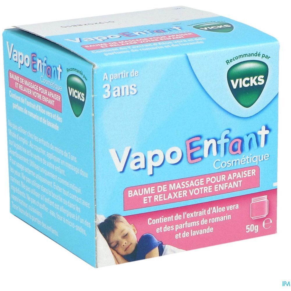 Vapoenfant Baume De Massage Recommandé Par Vicks