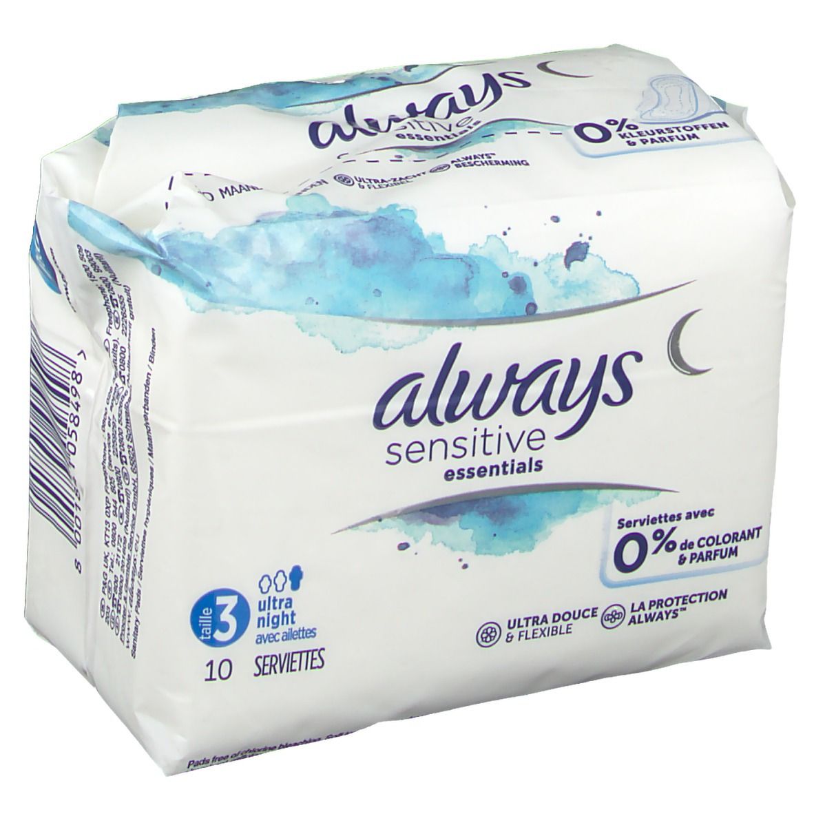 ALWAYS Sensitive Essentials Night (Taille 3)