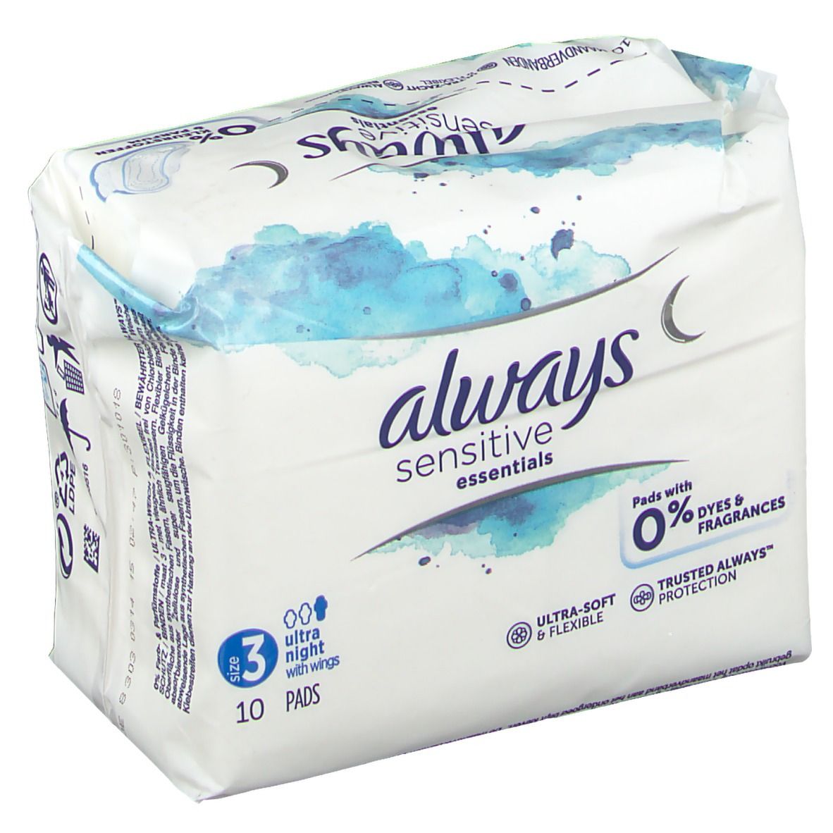 ALWAYS Sensitive Essentials Night (Taille 3)