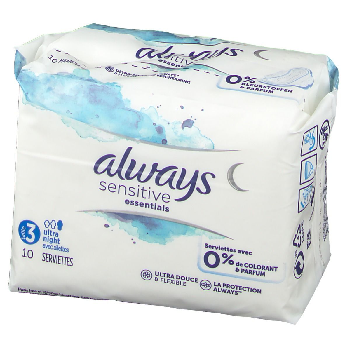 ALWAYS Sensitive Essentials Night (Taille 3)