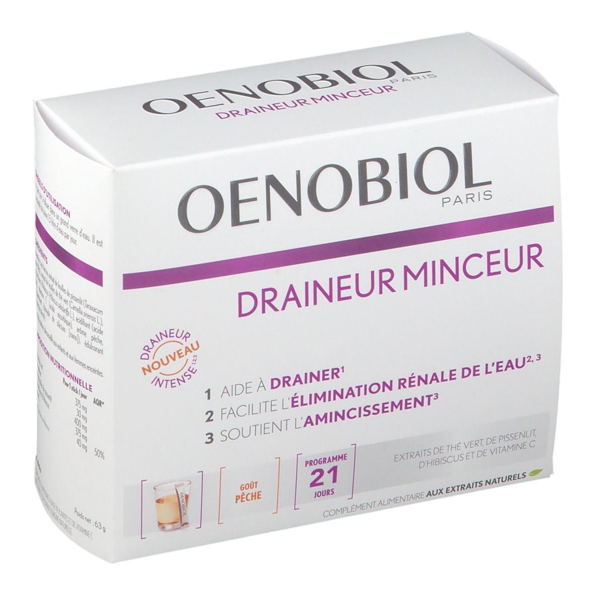 OENOBIOL Draineur Minceur Pêche
